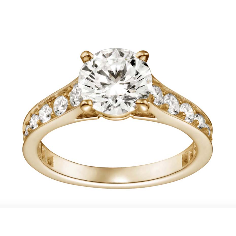 Cartier gold hot sale diamond ring